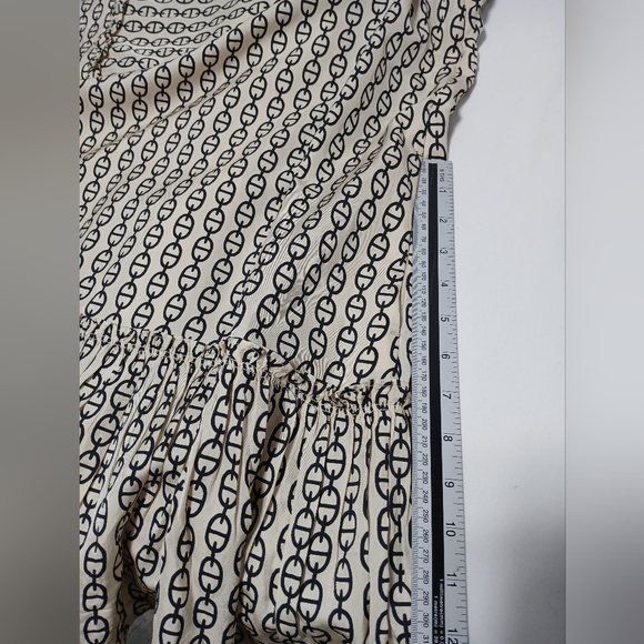 J. Crew Ameila Popover Shirt-Dress In Vintage Links Print. Size Ladies L - Picture 13 of 13